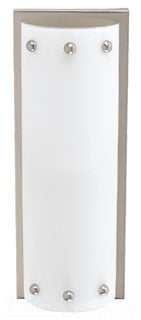 Sea Gull Lighting 47142-98 Wall Sconce, 75W, A19 Incandescent, E26 Base, 6" W x 16" H, w/ 4" Extension - Brushed Stainless