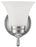 Sea Gull Lighting Bathroom Lighting, 13W, GU24, Compact Fluorescent, 6-1/2" W x 9" H, 1-Lamp Wall Mount Light Fixture - Chrome