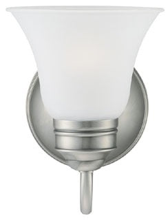 Sea Gull Lighting Bathroom Lighting, 13W, GU24, Compact Fluorescent, 6-1/2" W x 9" H, 1-Lamp Wall Mount Light Fixture - Antique Brushed Nickel