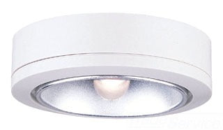 Sea Gull Lighting 9858-15 Under Cabinet Light, 12V, 18W Clear T5 Wedge Base, Xenon Disk Light Fixture - White
