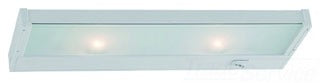 Sea Gull Lighting 98041-15 Xenon Undercabinet Light Fixture, 120V, 35W T4 G9, 2-Lamp, 14" L x 4-5/8" W x 1-1/16" H - White