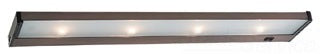 Sea Gull Lighting 98043-787 Xenon Undercabinet Light Fixture, 120V, 35W T4 G9, 4-Lamp, 26" L x 4-5/8" W x 1-1/16" H - Plated Bronze