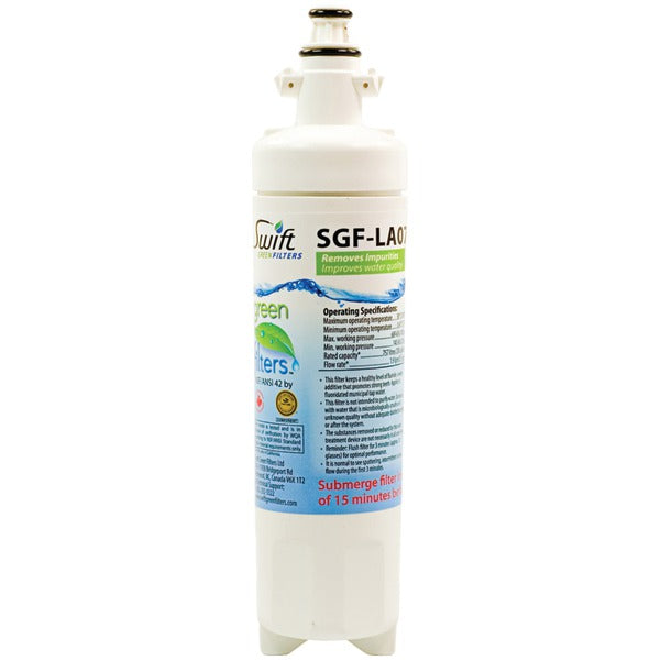 SWIFT GREEN FILTERS(TM) SGF-LA07 Swift Green Filters SGF-LA07 Water Filter (Replacement for LG LT700-P, 04609690000, 09690, 46-9690, ADQ36006102, ADQ36006101)