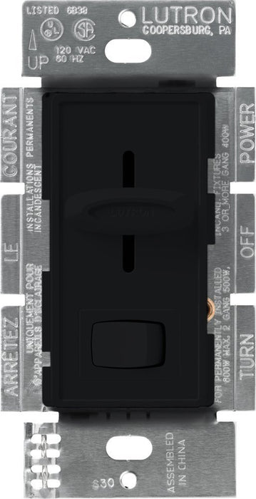 Lutron Dimmer Switch, 450W 1-Pole Skylark Magnetic Low Voltage Light Dimmer w/ Preset - Black