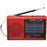SUPERSONIC(R) SC-1080BT- RED Supersonic SC-1080BT- RED 9-Band Bluetooth Radio