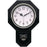TIMEKEEPER 180BWAC Timekeeper 180BWAC Essex 18.75" Modern Pendulum Wall Clock (Black)