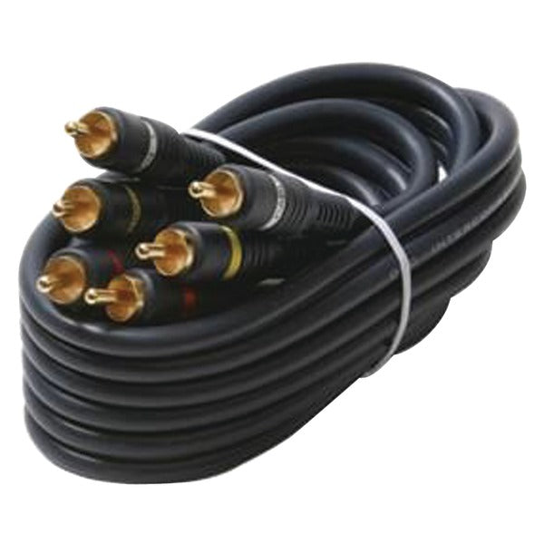 STEREN(R) 254-315BL Steren 254-315BL Triple RCA Composite Video Cable (6ft)