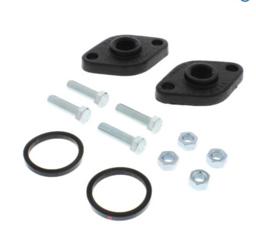 Grundfos 519601 Pump 3/4" Flange Set for the UP 15, UP26, UP43, and UPS15 Flange Mounted Pump - Cast Iron