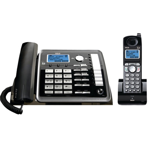 RCA 25255RE2 25255RE2 DECT 6.0 2-Line Corded/Cordless Expandable Phone with Caller ID & Answerer