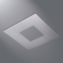 Halo LED Downlight Trim, 2" Square Open Pinhole ML4 Trim, Brushed Nickel Flange