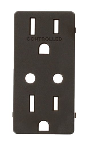 Leviton Electrical Outlet, Receptacle Color Change Kit w/LED Locator for VRR15 - Brown