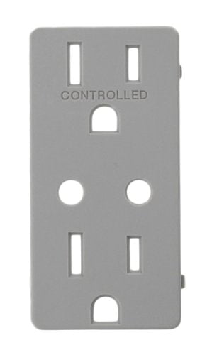 Leviton Electrical Outlet, Receptacle Color Change Kit w/LED Locator for VRR15 - Gray