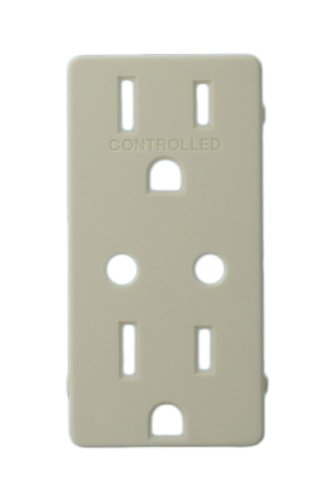 Leviton Electrical Outlet, Receptacle Color Change Kit w/LED Locator for VRR15 - Light Almond