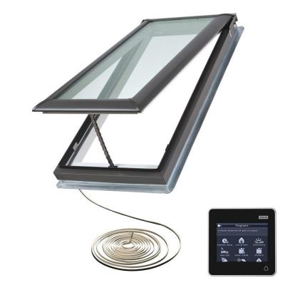 VELUX Skylight, 21 1/2" W x 46 1/4" H Electric Fresh Air Venting Deck-Mount w/Impact LoE3 Glass