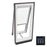 VELUX Skylight, 21 1/2" W x 46 1/4" H Solar Powered Fresh Air Venting Deck-Mount w/Laminated LoE3 Glass & Solar Light Filtering Blind - White