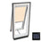 VELUX Skylight, 44 3/4" W x 46 1/4" H Solar Powered Fresh Air Venting Deck-Mount w/Laminated LoE3 Glass & Solar Light Filtering Blind - Beige