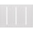 Lutron Electrical Wall Plate, 3-Gang Vierti Wall Plate - White