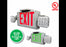 Westgate Mfg. XT-CL-GB-EM LED Exit & Emergency Light Combo, Nickel Cadmium Battery, Black Faceplate - Green Letters