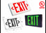 Westgate Mfg. XT-GB-EM LED Exit Sign, High Impact w/Battery Backup, Black Faceplate - Green Letters