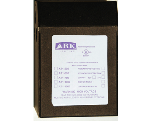 Ark Lighting Electrical Transformer, 500VA 12V/24V Dual Tap Magnetic