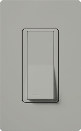 Lutron Light Switch, Single-Pole Claro Decorator Rocker Switch - Gray