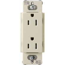 Lutron Electrical Outlet, 15A Claro Tamper Resistant Receptacle - Almond