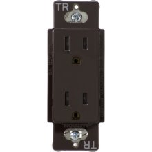 Lutron Electrical Outlet, 15A Claro Tamper Resistant Receptacle - Brown