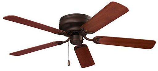 Nutone Fan, 52" Hugger Indoor Ceiling Fan - Oil Rubbed Bronze w/ Reversible Dark Cherry/Medium Cherry Blades