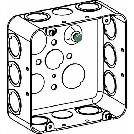 Orbit D5SDB-CKO Electric Box, 2 1/8" Deep w/CKO Knockouts - 5" Square