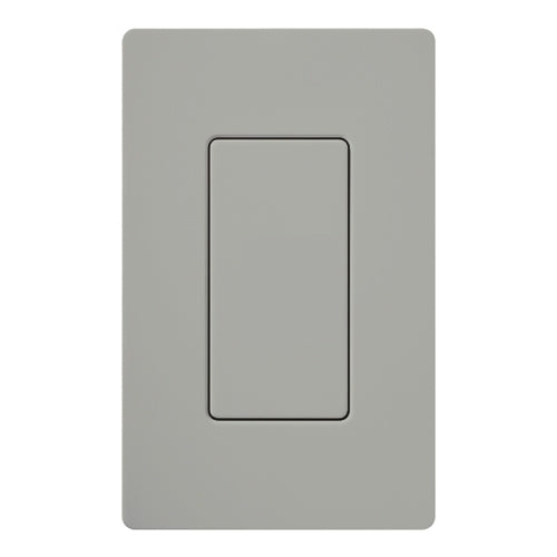 Lutron Electrical Wall Plate, Diva Blank Insert, Gloss Finish - Gray