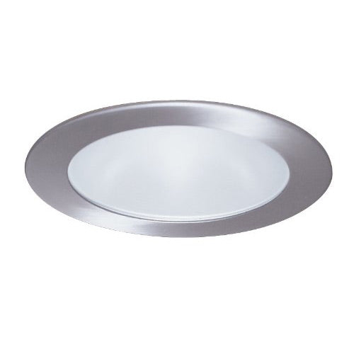 Elco Lighting Recessed Lighting Trim, 4" Low Voltage Shower Trim - Brushed Nickel with Clear Reflector and Diffused Lens