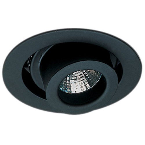 Elco Lighting Recessed Lighting Trim, 4" Low Voltage Adjustable Spot Trim - Black
