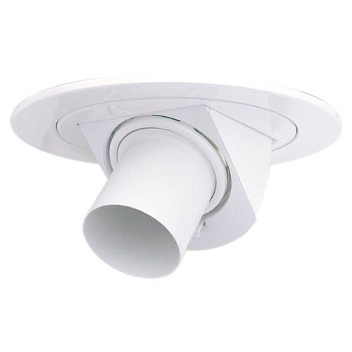 Elco Lighting Recessed Lighting Trim, 4" Low Voltage Adjustable Pull Down, Directional Trim - White
