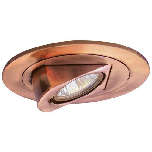Elco Lighting Recessed Lighting Trim, 4" Low Voltage Adjustable Pull Down Trim - Copper