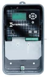 Intermatic Timer, 120-277V 30A SPDT 2-Circuit Time Switch in NEMA 3R Indoor Steel Case