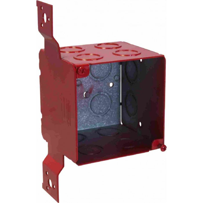 Orbit FA-4SEDB-CKO-FB Fire Alarm Box, 3 1/2" Deep w/CKO Knockouts & FB Bracket - 4" Square