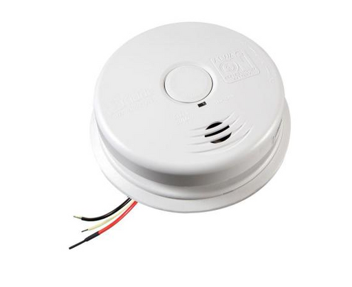 Kidde Smoke Detector, 120V 10-Year Worry-Free AC/DC Sealed Lithium Wire-In w/Battery Back-Up (21010407-A)