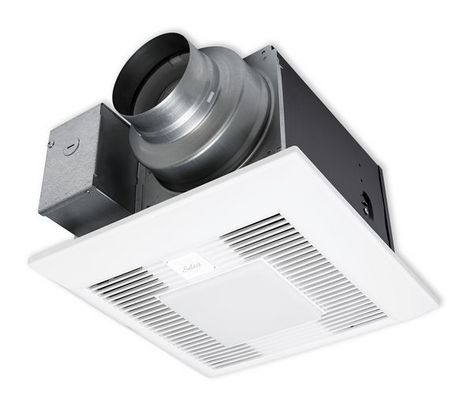 Panasonic WhisperGreen Bath Fan, Pick-A-Flow Speed 50, 80, or 110 CFM w/LED Light - 4" or 6" Duct