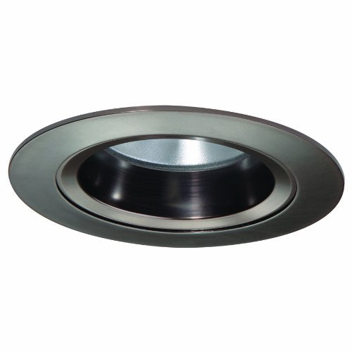 Halo LED Downlight Trim, 6" Reflector Shower Trim w/ Regressed Solite Lens- Tuscan Bronze Trim and Baffle