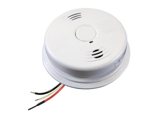 Kidde Carbon Monoxide & Smoke Detector, 120V 10-Year Worry-Free AC/DC Sealed Lithium Wire-In w/Battery Back-Up (21010408-N) 