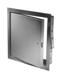 Acudor FB-5060 12 x 12 RCPC Non-Insulated Fire Rated Access Panel 12 x 12 with Rim Cylinder Lock, White