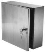 Acudor ASVB 12 x 12 x 8 CLSS PVP Surface Mounted Stainless Steel Valve Box 12 x 12 x 8 with Plexiglass Vision Panel