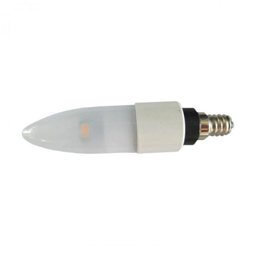Light Efficient Design LED-3026 Candelabra LED Bulb, Flame Tip, Frosted, 120V, 3W (20W Equiv.) - Dimmable - 2700K