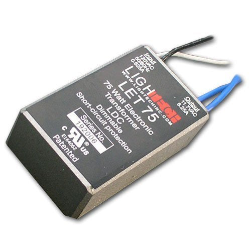 LighTech Electrical Transformer, 12V 75W Electronic Dimmable
