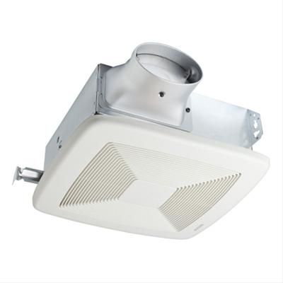 Broan Bathroom Fan, 80 CFM LoProfile, ENERGY STAR Rated for 4" Duct