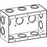 Orbit MSB-3 Electric Box, 2 1/2" Deep Masonry w/CKO Knockouts - 3-Gang