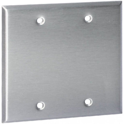 Orbit OS23 Electric Wall Plate, Blank 2-Gang - Stainless Steel