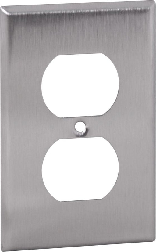 Orbit OS8 Electric Wall Plate, Duplex Receptacle 1-Gang - Stainless Steel