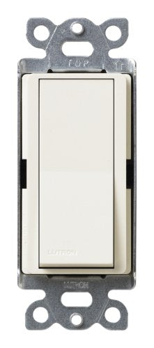 Lutron Light Switch, 3-Way Satin Colors Rocker Switch - Biscuit