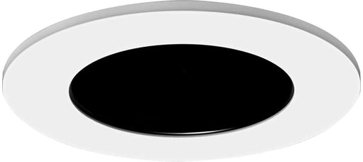 Halo LED Downlight Trim, 4" H4 Regressed Lens Reflector Trim - White Trim & Specular Black Reflector